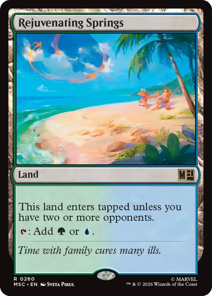 Image for Rejuvenating Springs (Surge Foil) (Commander: Marvel Super Heroes) (260) (MSC) - Magic: The Gathering