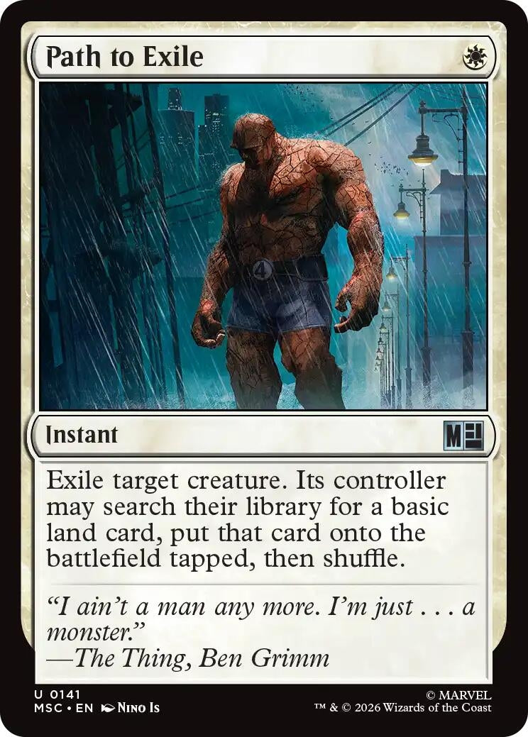 Image for Path to Exile (Surge Foil) (Commander: Marvel Super Heroes) (141) (MSC) - Magic: The Gathering