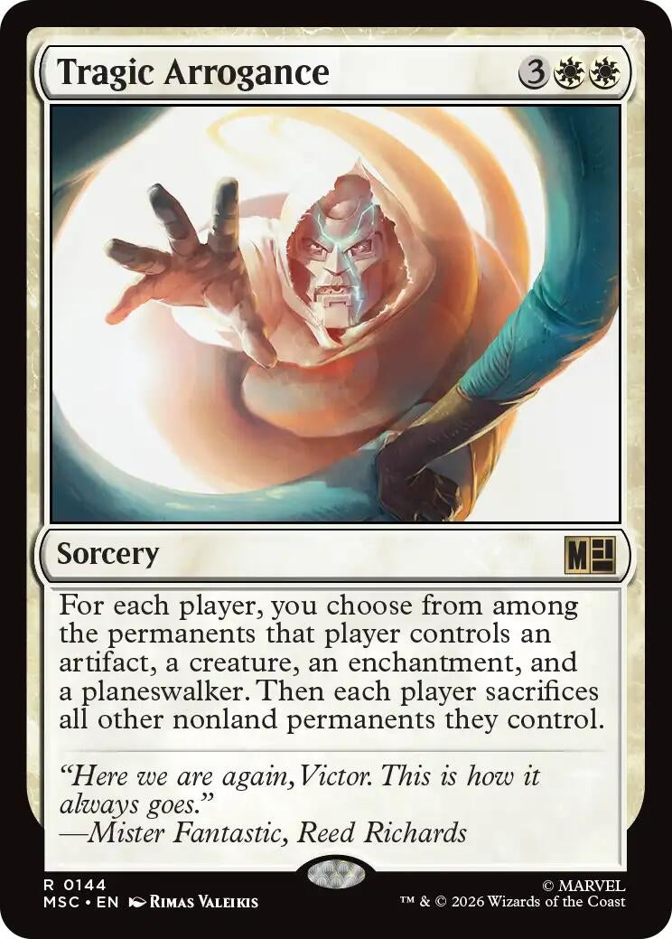 Image for Tragic Arrogance (Commander: Marvel Super Heroes) (144) (MSC) - Magic: The Gathering