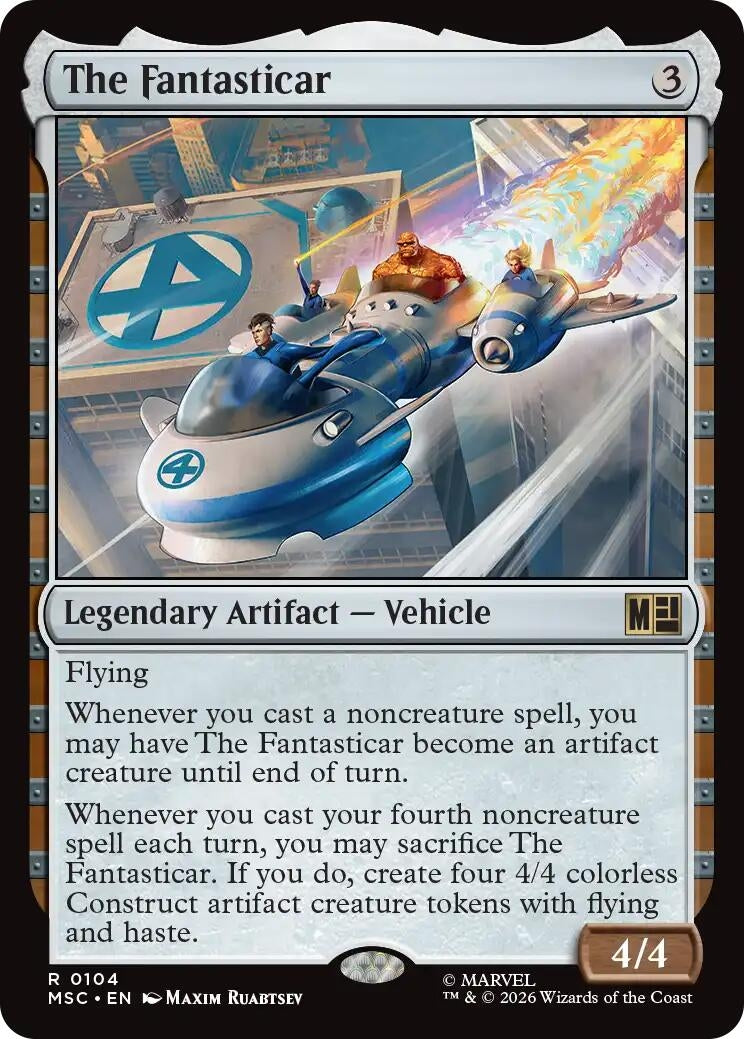 Image for The Fantasticar (Commander: Marvel Super Heroes) (104) (MSC) - Magic: The Gathering