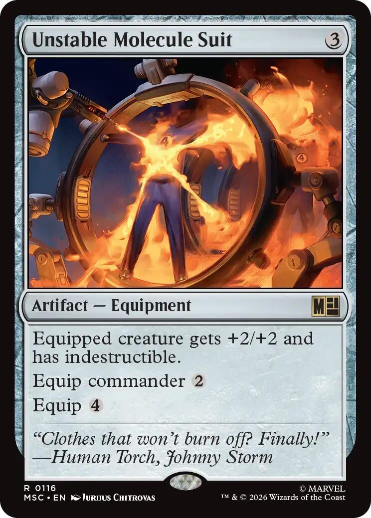 Image for Unstable Molecule Suit (Commander: Marvel Super Heroes) (116) (MSC) - Magic: The Gathering