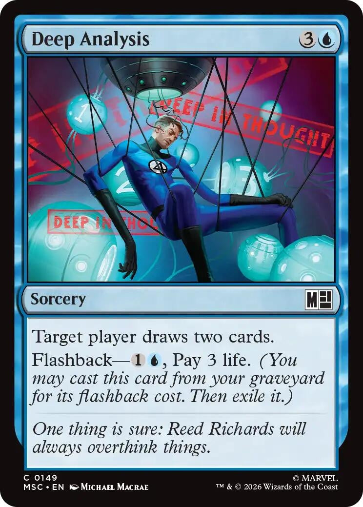 Image for Deep Analysis (Surge Foil) (Commander: Marvel Super Heroes) (149) (MSC) - Magic: The Gathering