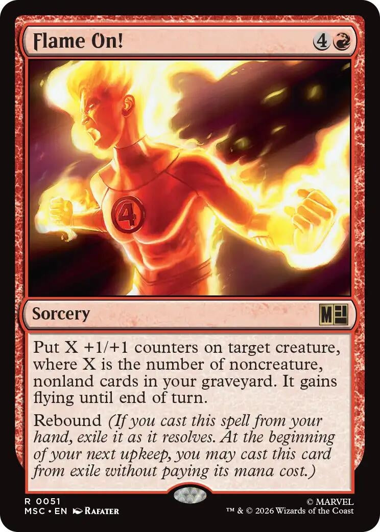 Image for Flame On! (Surge Foil) (Commander: Marvel Super Heroes) (51) (MSC) - Magic: The Gathering
