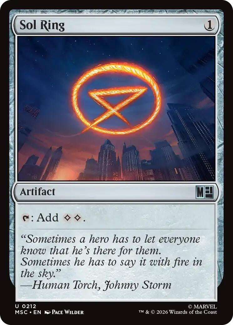 Image for Sol Ring (0212) (Commander: Marvel Super Heroes) (212) (MSC) - Magic: The Gathering