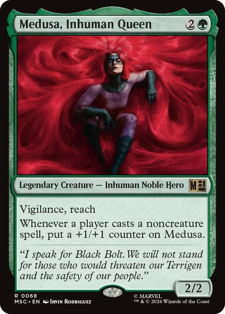 Image for Medusa, Inhuman Queen (Surge Foil) (Commander: Marvel Super Heroes) (68) (MSC) - Magic: The Gathering