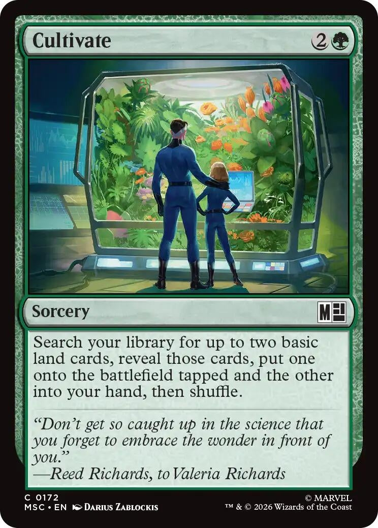 Image for Cultivate (Surge Foil) (Commander: Marvel Super Heroes) (172) (MSC) - Magic: The Gathering