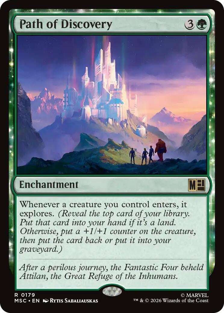 Image for Path of Discovery (Commander: Marvel Super Heroes) (179) (MSC) - Magic: The Gathering