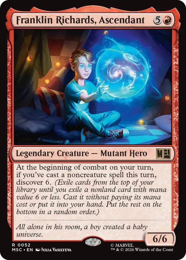 Image for Franklin Richards, Ascendant (Surge Foil) (Commander: Marvel Super Heroes) (52) (MSC) - Magic: The Gathering