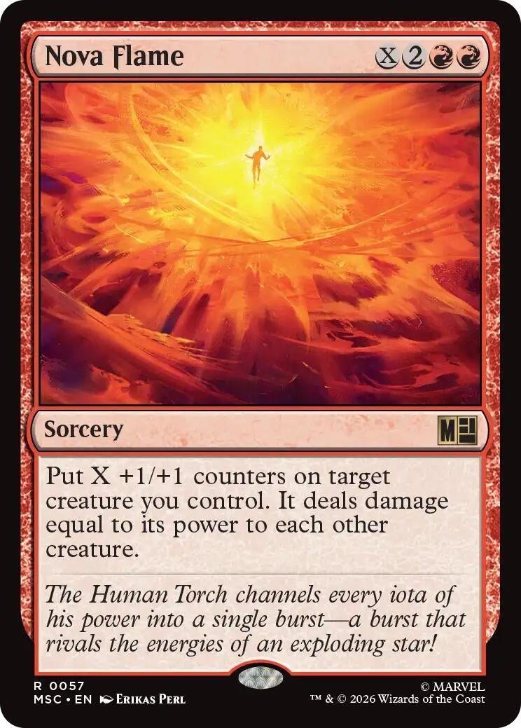Image for Nova Flame (Commander: Marvel Super Heroes) (57) (MSC) - Magic: The Gathering