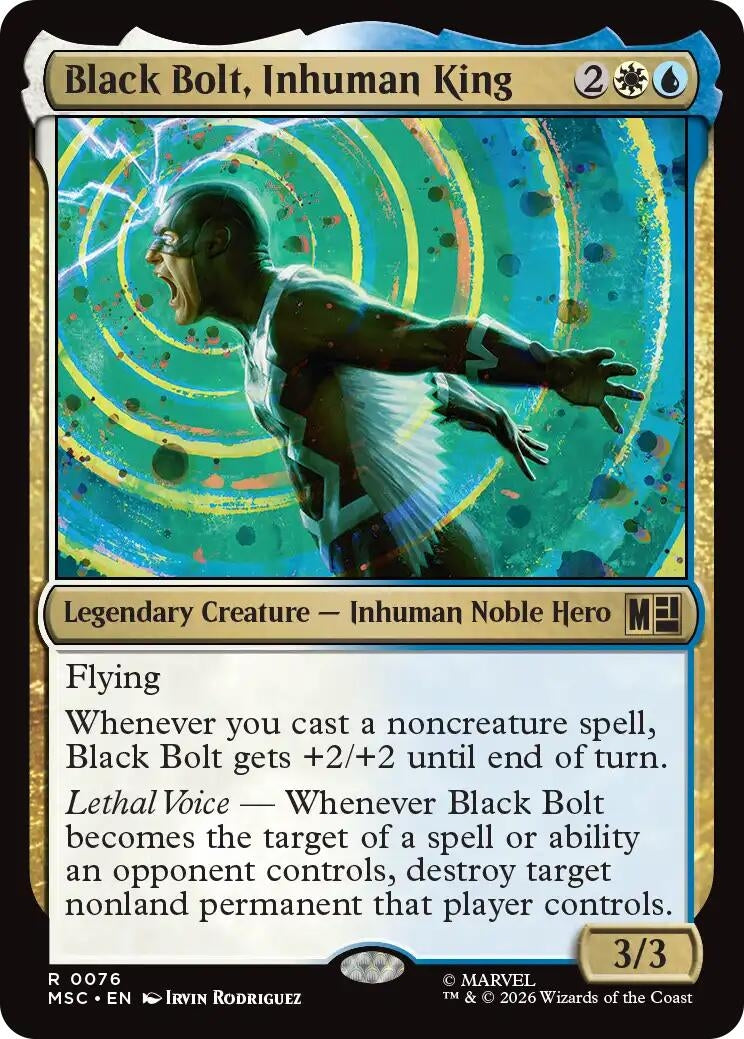 Image for Black Bolt, Inhuman King (Commander: Marvel Super Heroes) (76) (MSC) - Magic: The Gathering