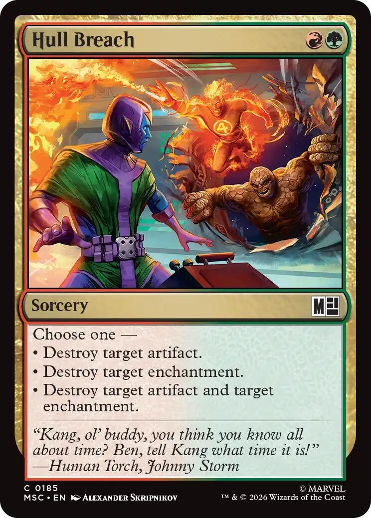 Image for Hull Breach (Commander: Marvel Super Heroes) (185) (MSC) - Magic: The Gathering