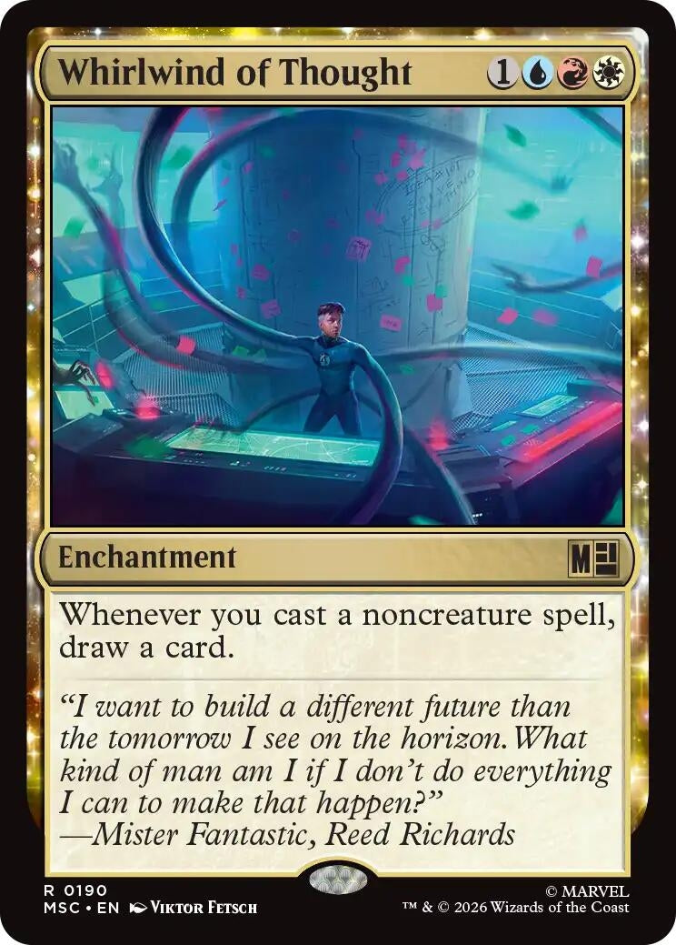 Image for Whirlwind of Thought (Commander: Marvel Super Heroes) (190) (MSC) - Magic: The Gathering