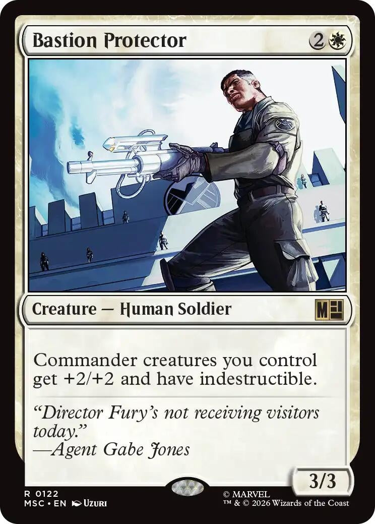 Image for Bastion Protector (Surge Foil) (Commander: Marvel Super Heroes) (122) (MSC) - Magic: The Gathering