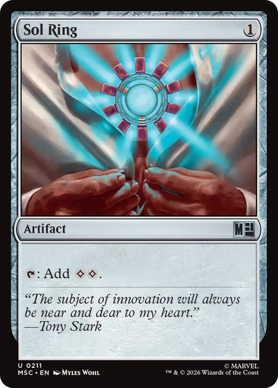 Sol Ring (0211) (Surge Foil) (Commander: Marvel Super Heroes) (211) (MSC)