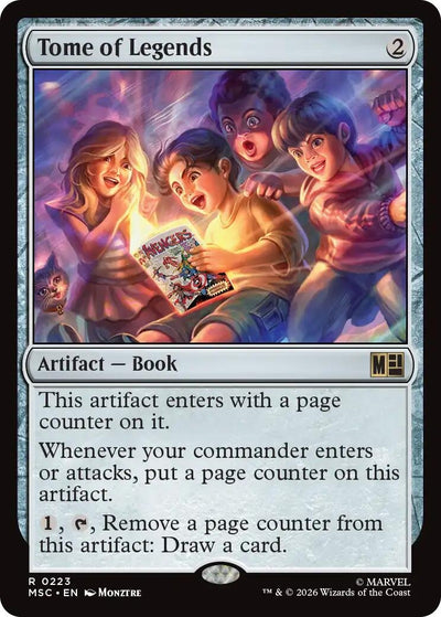 Tome of Legends (Surge Foil) (Commander: Marvel Super Heroes) (223) (MSC)