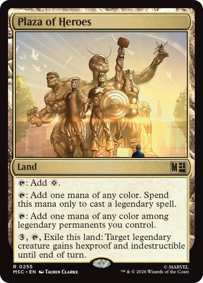 Plaza of Heroes (Surge Foil) (Commander: Marvel Super Heroes) (255) (MSC)