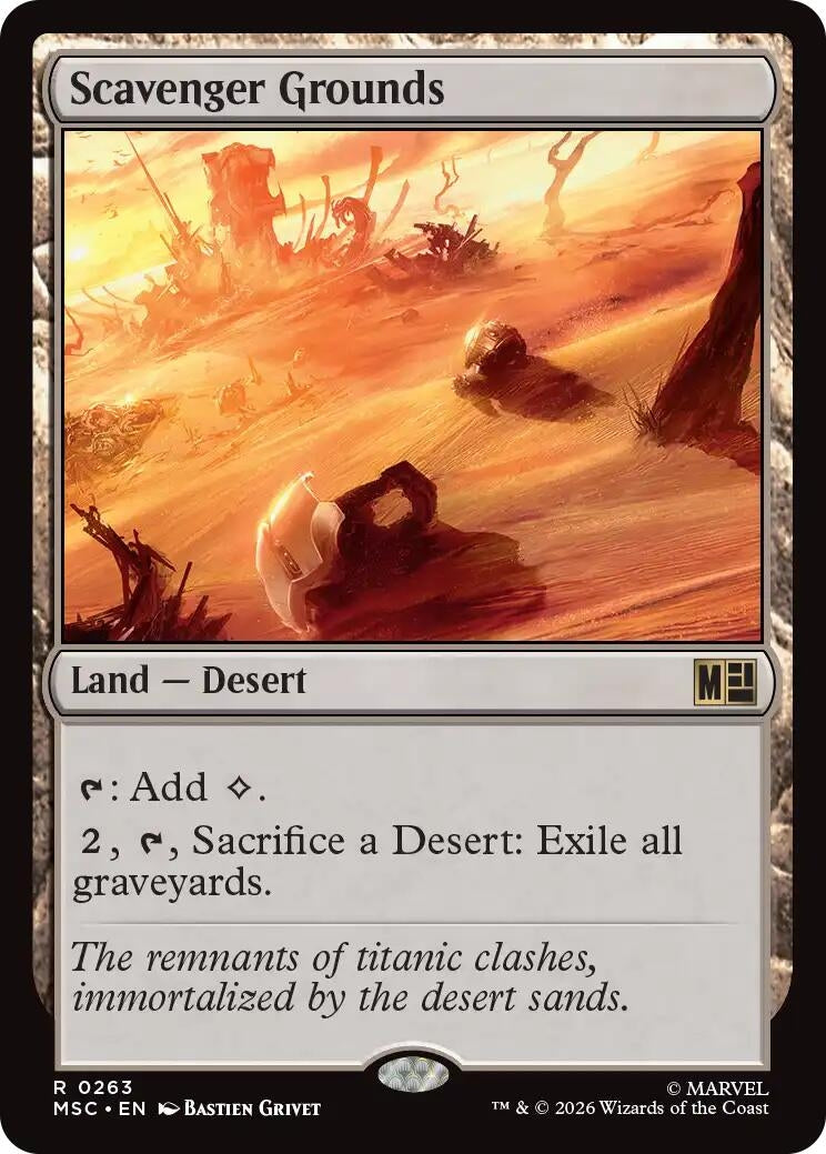 Image for Scavenger Grounds (Surge Foil) (Commander: Marvel Super Heroes) (263) (MSC) - Magic: The Gathering