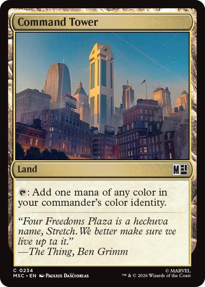 Command Tower (0234) (Surge Foil) (Commander: Marvel Super Heroes) (234) (MSC)