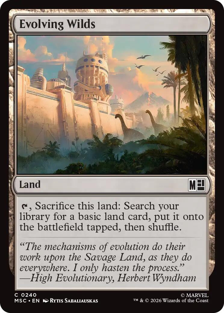 Image for Evolving Wilds (Commander: Marvel Super Heroes) (240) (MSC) - Magic: The Gathering