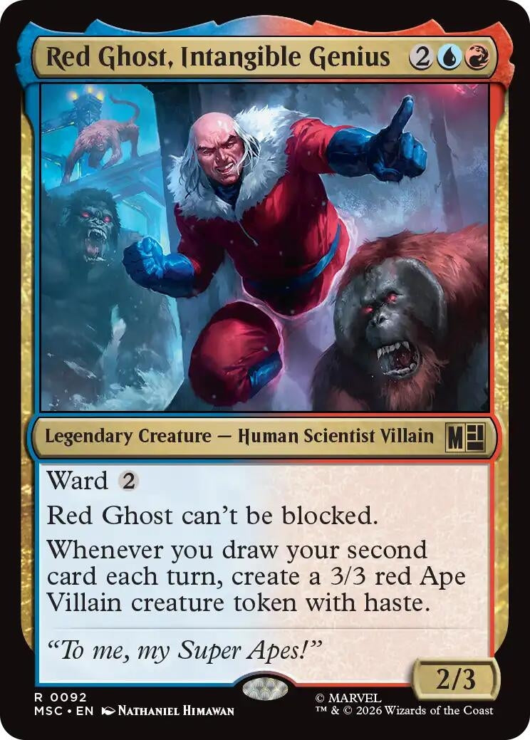 Image for Red Ghost, Intangible Genius (Commander: Marvel Super Heroes) (92) (MSC) - Magic: The Gathering
