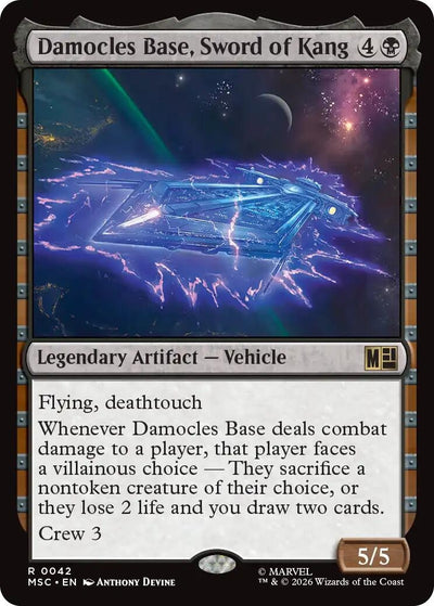 Damocles Base, Sword of Kang (Commander: Marvel Super Heroes) (42) (MSC)