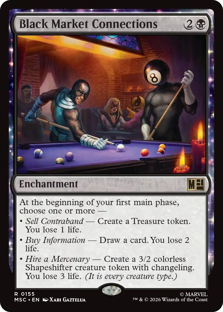Image for Black Market Connections (Commander: Marvel Super Heroes) (155) (MSC) - Magic: The Gathering