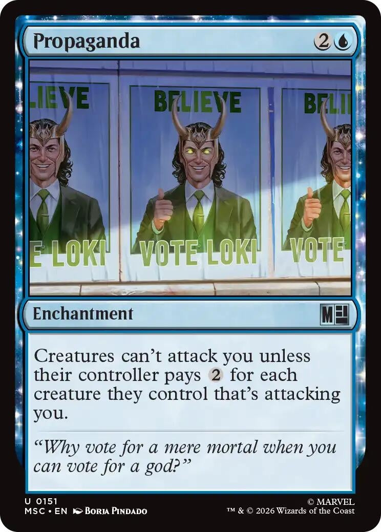 Image for Propaganda (Commander: Marvel Super Heroes) (151) (MSC) - Magic: The Gathering