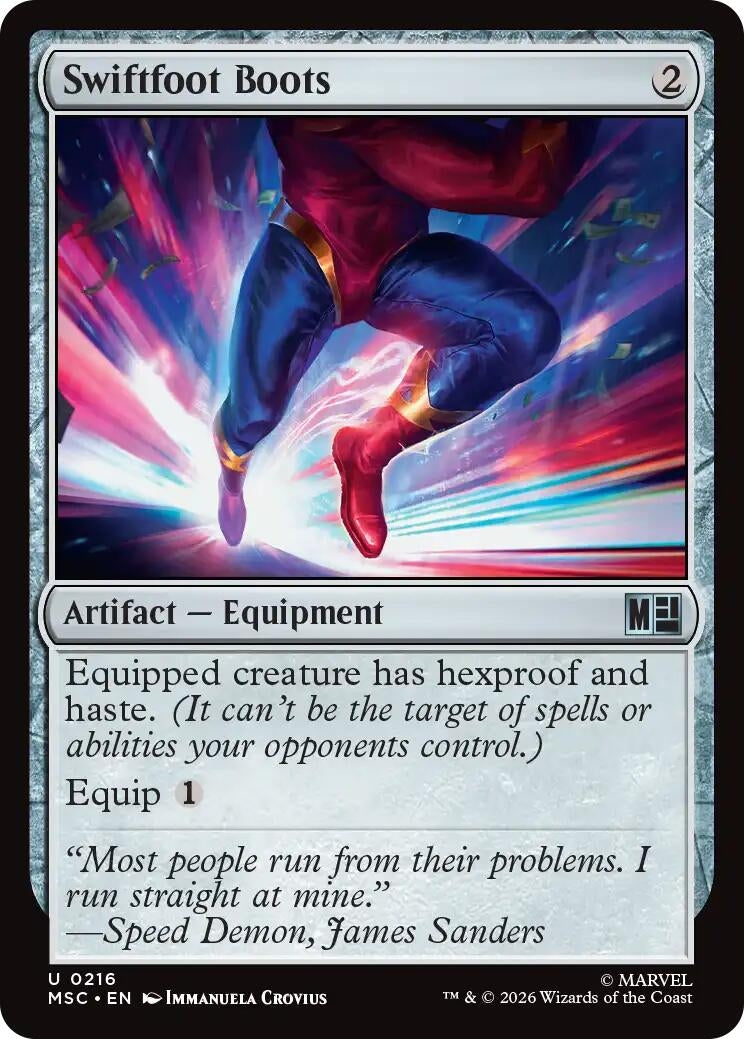 Image for Swiftfoot Boots (Commander: Marvel Super Heroes) (216) (MSC) - Magic: The Gathering