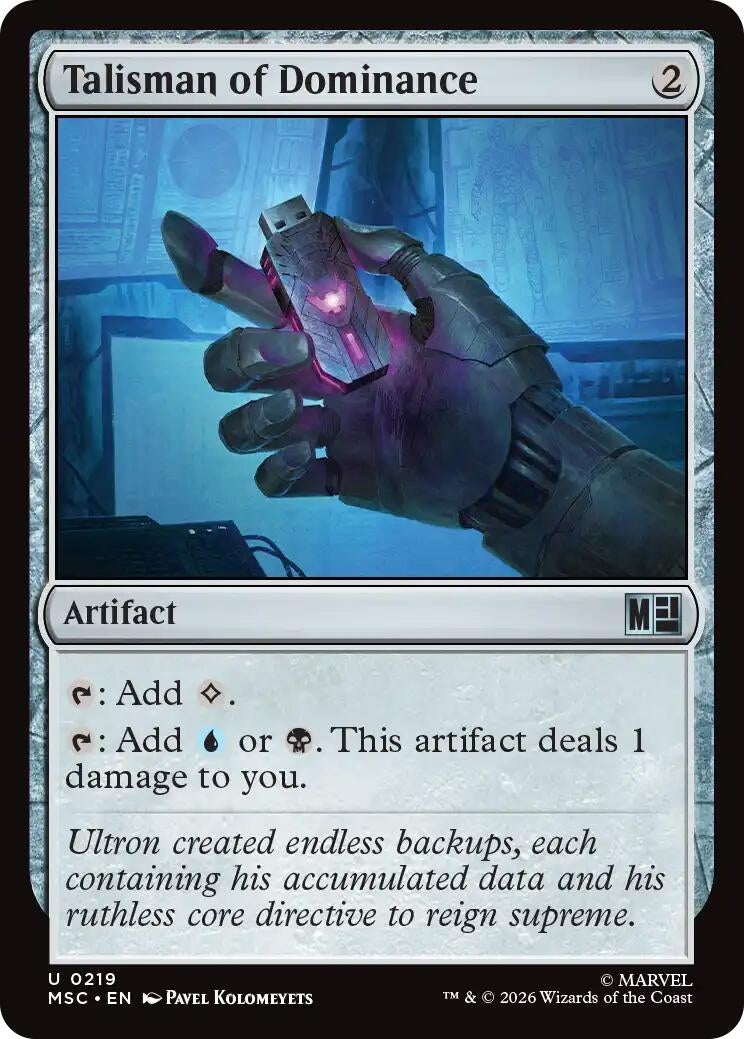 Image for Talisman of Dominance (Surge Foil) (Commander: Marvel Super Heroes) (219) (MSC) - Magic: The Gathering