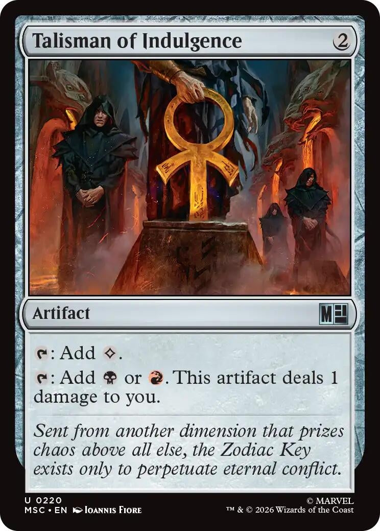 Image for Talisman of Indulgence (Surge Foil) (Commander: Marvel Super Heroes) (220) (MSC) - Magic: The Gathering