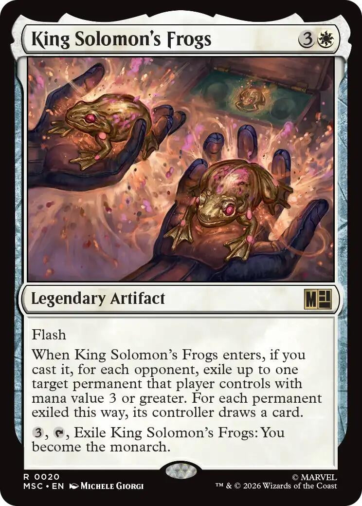Image for King Solomon's Frogs (Commander: Marvel Super Heroes) (20) (MSC) - Magic: The Gathering