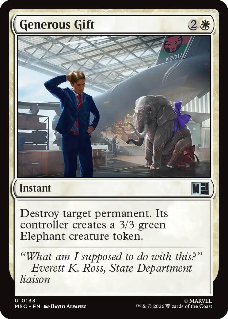 Image for Generous Gift (Commander: Marvel Super Heroes) (133) (MSC) - Magic: The Gathering