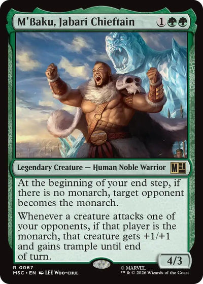 M'Baku, Jabari Chieftain (Commander: Marvel Super Heroes) (67) (MSC)