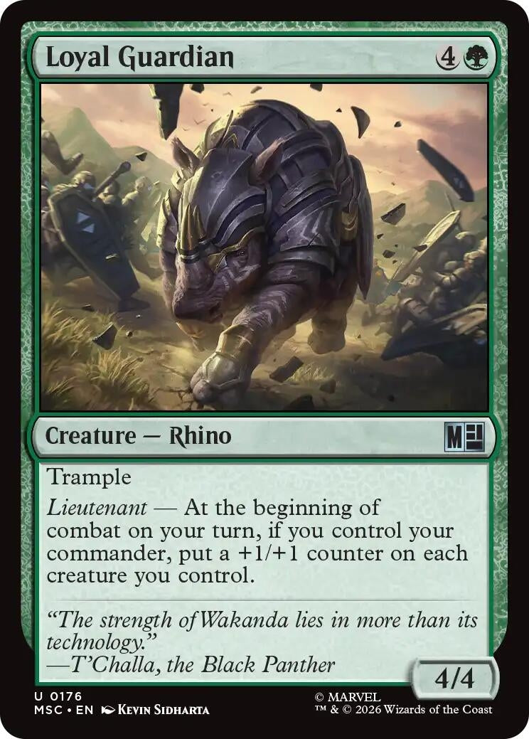 Image for Loyal Guardian (Commander: Marvel Super Heroes) (176) (MSC) - Magic: The Gathering