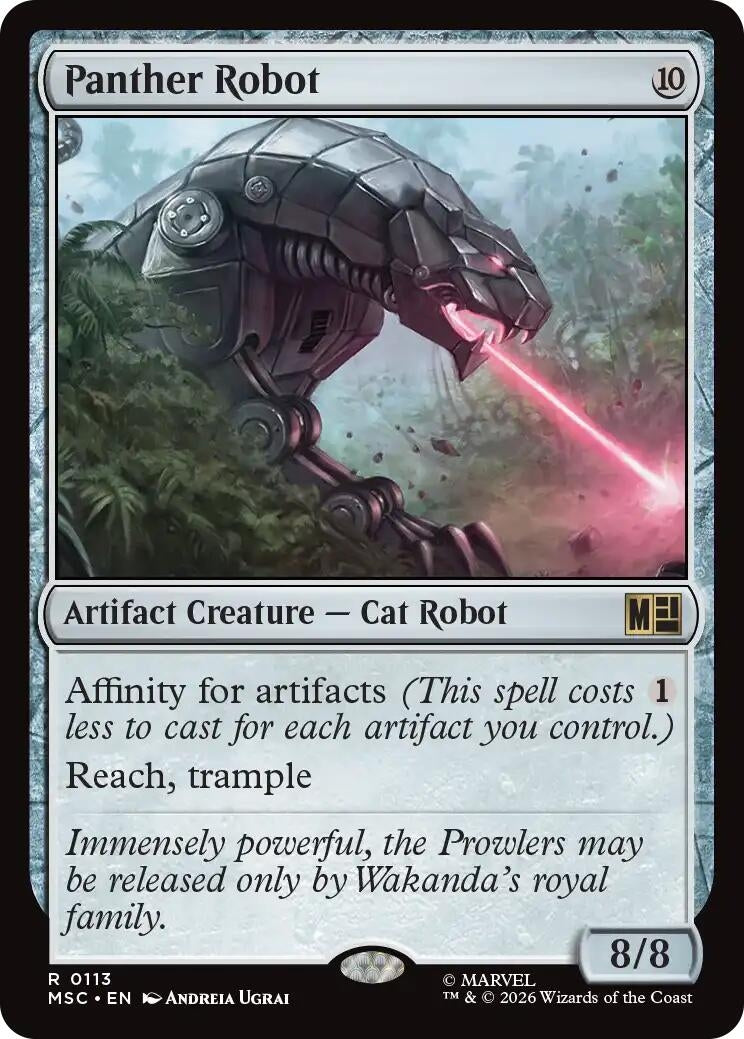 Image for Panther Robot (Commander: Marvel Super Heroes) (113) (MSC) - Magic: The Gathering