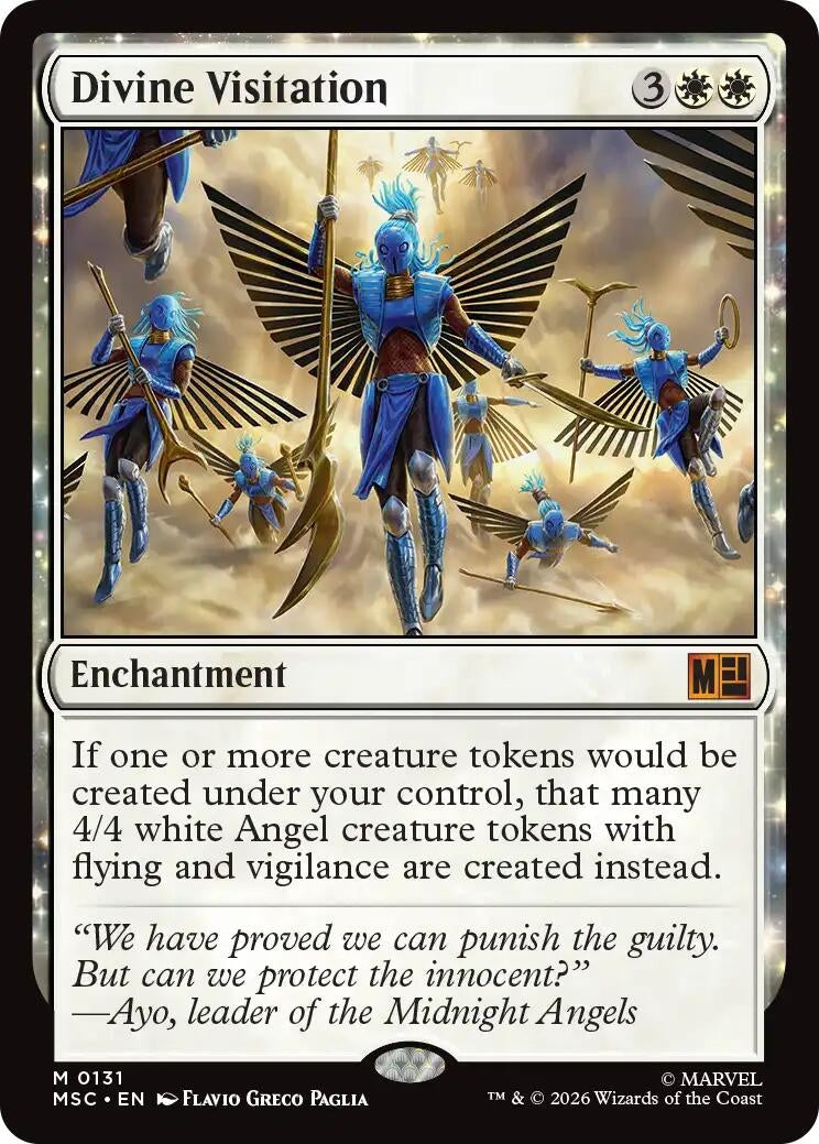 Image for Divine Visitation (Surge Foil) (Commander: Marvel Super Heroes) (131) (MSC) - Magic: The Gathering