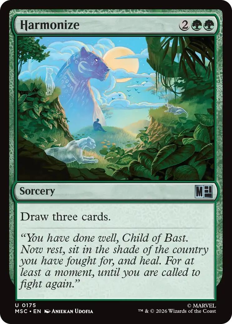Image for Harmonize (Surge Foil) (Commander: Marvel Super Heroes) (175) (MSC) - Magic: The Gathering