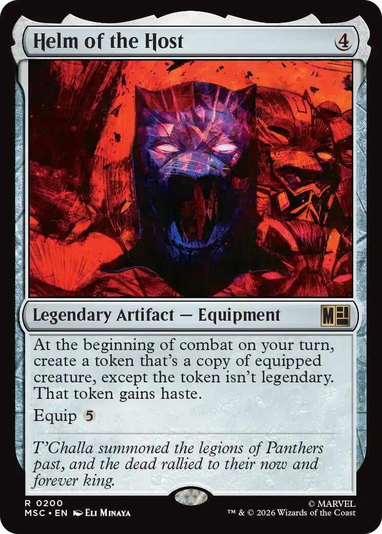 Image for Helm of the Host (Surge Foil) (Commander: Marvel Super Heroes) (200) (MSC) - Magic: The Gathering