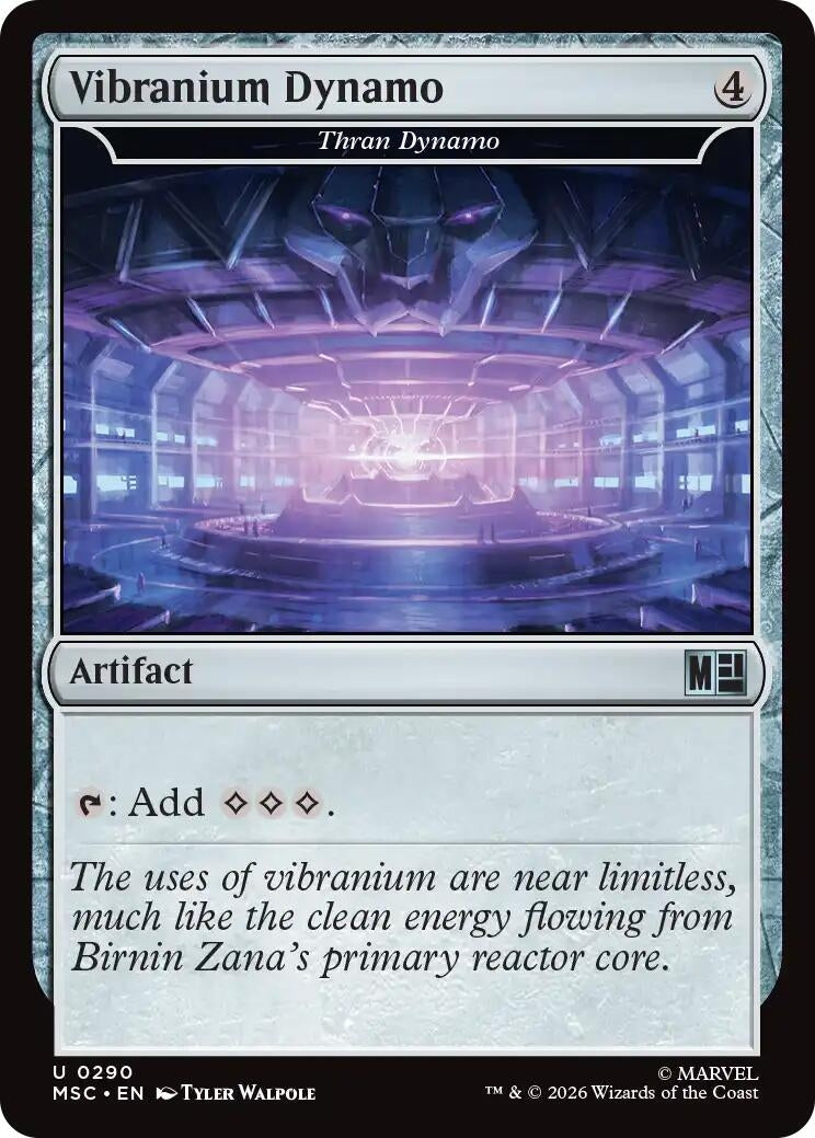 Image for Vibranium Dynamo - Thran Dynamo (Surge Foil) (Commander: Marvel Super Heroes) (290) (MSC) - Magic: The Gathering