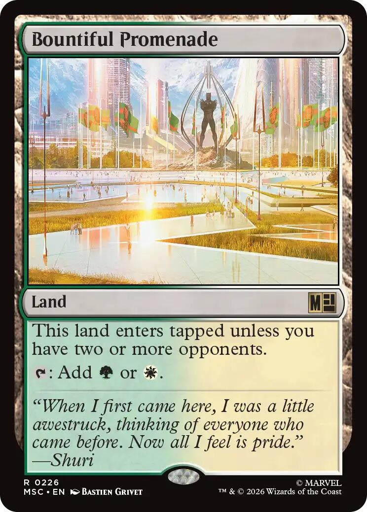Image for Bountiful Promenade (Surge Foil) (Commander: Marvel Super Heroes) (226) (MSC) - Magic: The Gathering