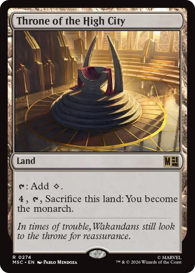 Image for Throne of the High City (Surge Foil) (Commander: Marvel Super Heroes) (274) (MSC) - Magic: The Gathering