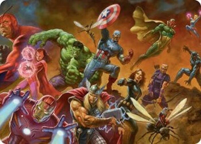 Avengers Assemble! Art Card (Art Series: Marvel Super Heroes) (1) (AAMSH)
