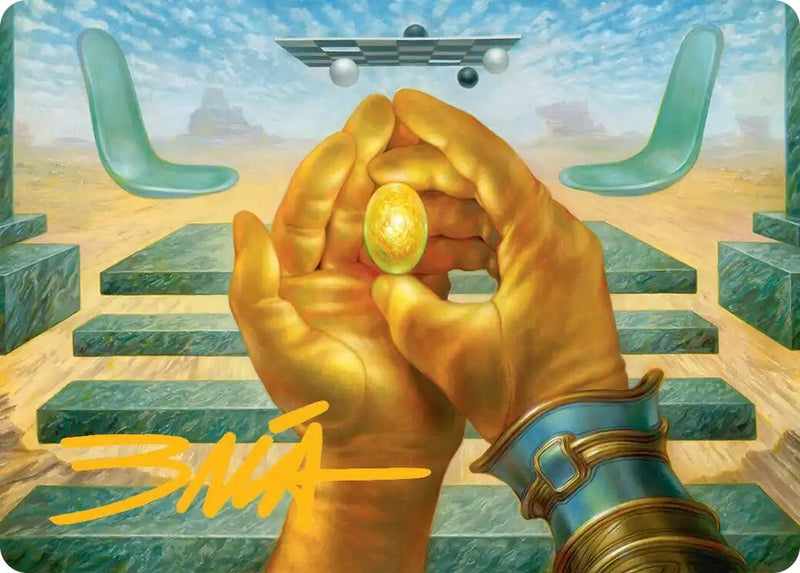 Image for The Mind Stone Art Card (Gold-Stamped Signature) (Art Series: Marvel Super Heroes) (3) (AAMSH) - Magic: The Gathering