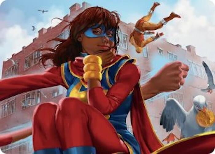 Image for Ms. Marvel, Kamala Khan Art Card (Art Series: Marvel Super Heroes) (5) (AAMSH) - Magic: The Gathering