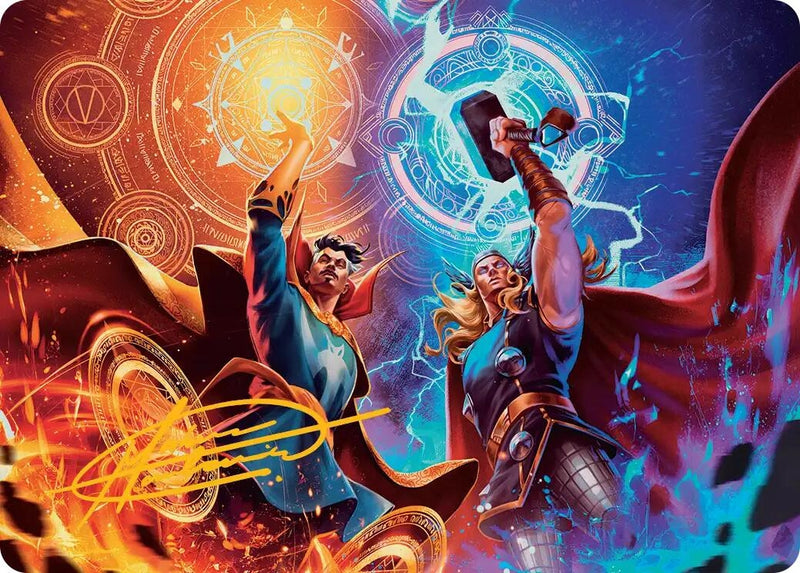 Image for We Say Thee Nay! Art Card (Gold-Stamped Signature) (Art Series: Marvel Super Heroes) (7) (AAMSH) - Magic: The Gathering