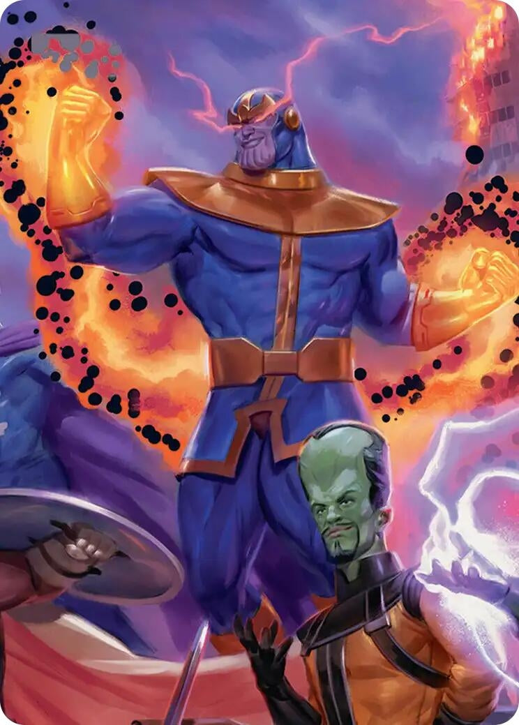 Image for Thanos, Death's Consort Art Card (Art Series: Marvel Super Heroes) (8) (AAMSH) - Magic: The Gathering