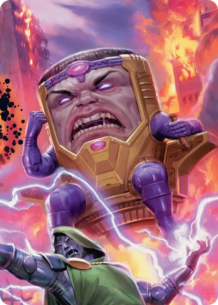 Image for M.O.D.O.K., Evil Intellect Art Card (Art Series: Marvel Super Heroes) (9) (AAMSH) - Magic: The Gathering