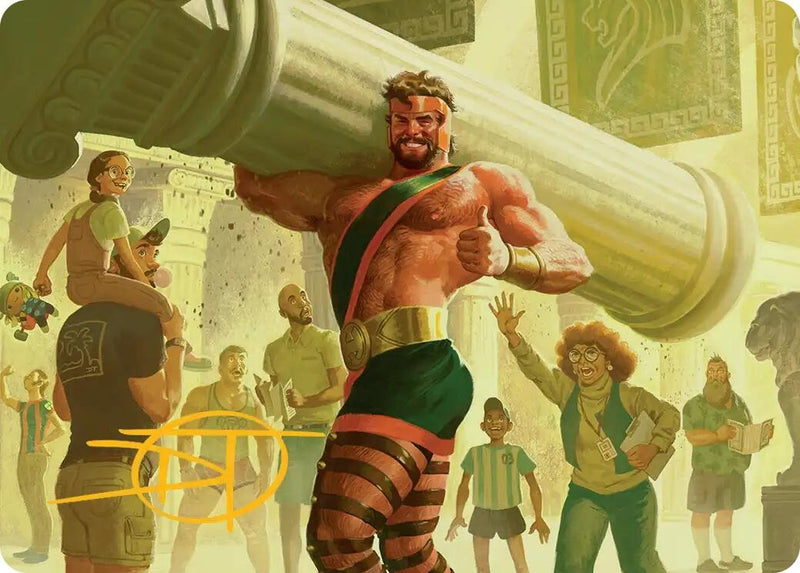 Image for Hercules, Prince of Power Art Card (Gold-Stamped Signature) (Art Series: Marvel Super Heroes) (13) (AAMSH) - Magic: The Gathering