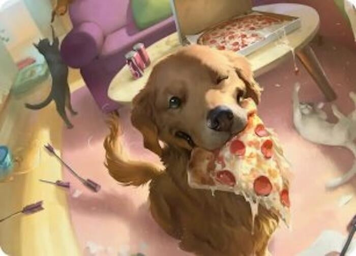 Image for Lucky the Pizza Dog Art Card (Art Series: Marvel Super Heroes) (44) (AAMSH) - Magic: The Gathering