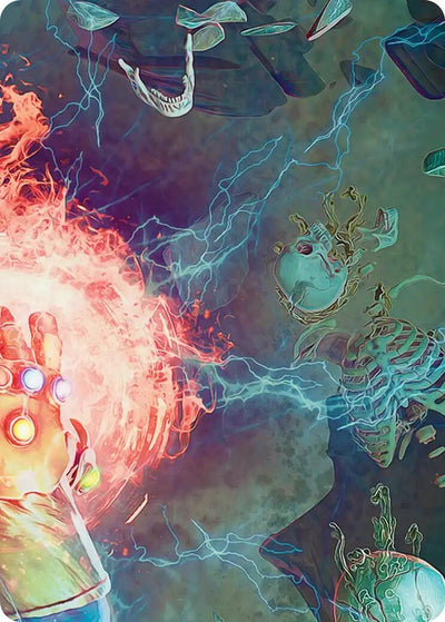 Thanos, the Mad Titan Art Card (3/9) (Art Series: Marvel Super Heroes) (3) (AAMSH)